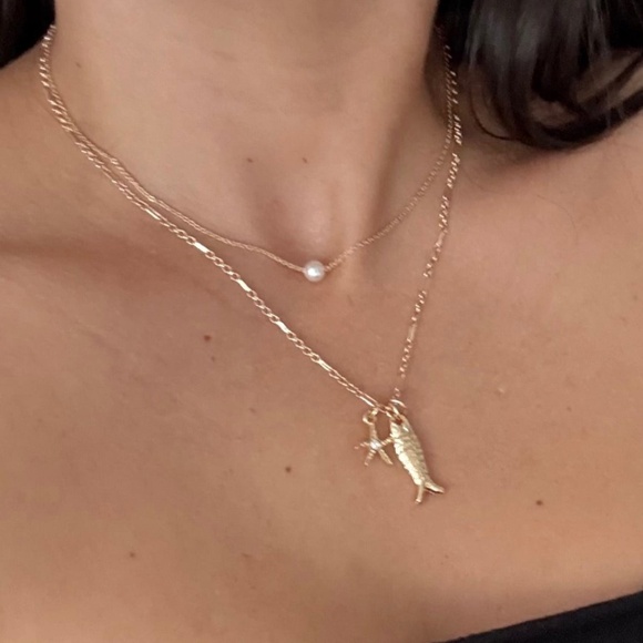 Noir NYC pacific Sun charm pendant necklace - Picture 1 of 5